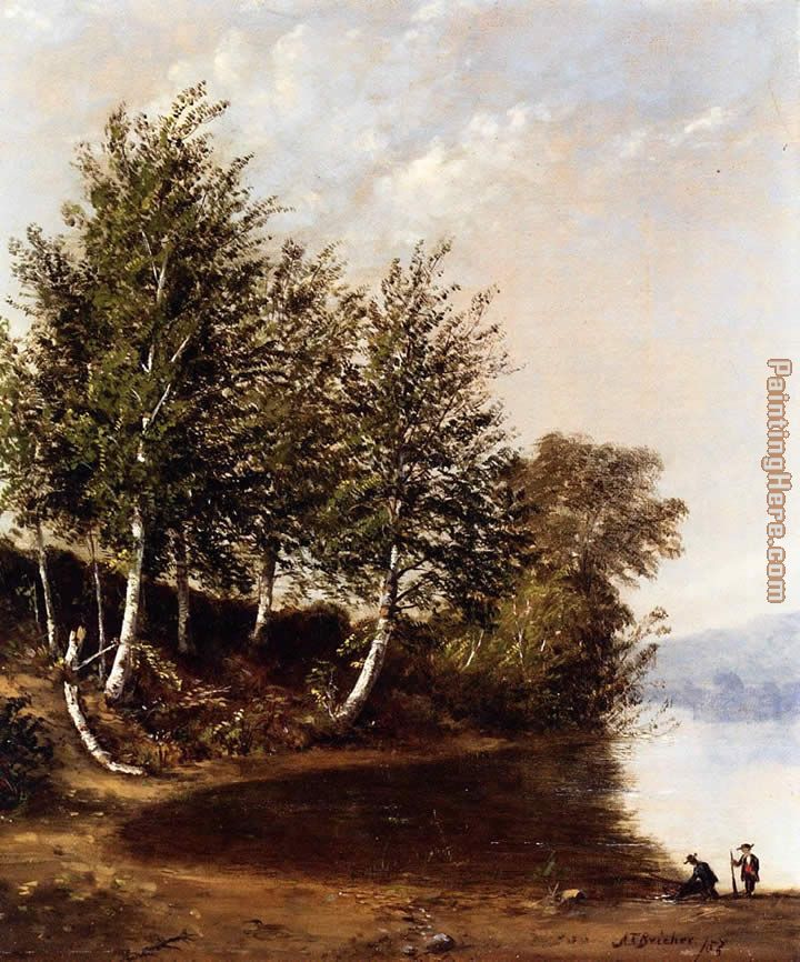 figures in a landscape painting
